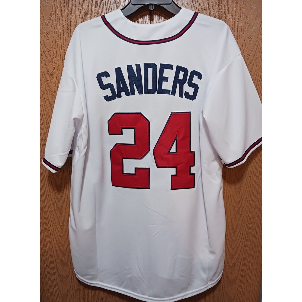 Deion Sanders (Mitch/Ness)-(Braves)-(Jersey)-(White)-(New Cond.)-(XL)-$110.00 - Picture 5 of 11